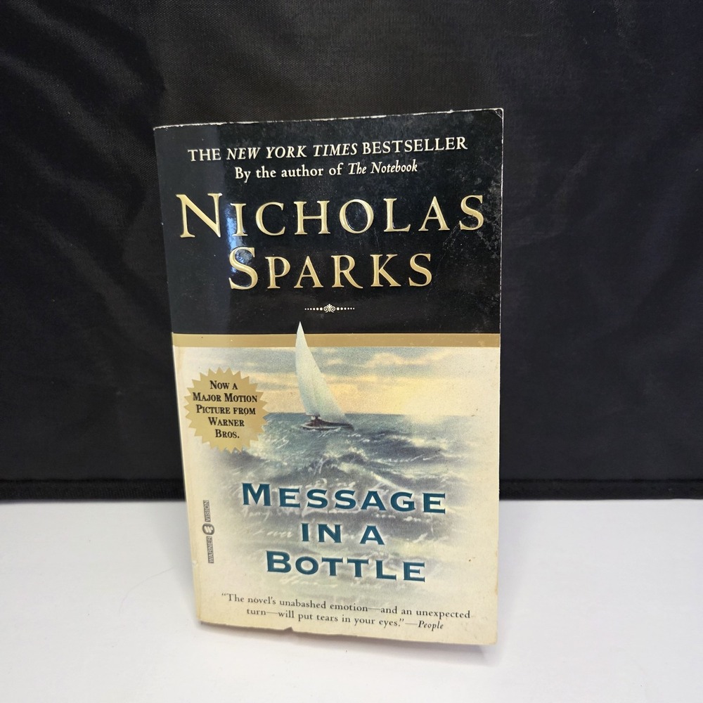 Message in a Bottle Nicholas Sparks Paperback Movie Tie-In Warner Vision